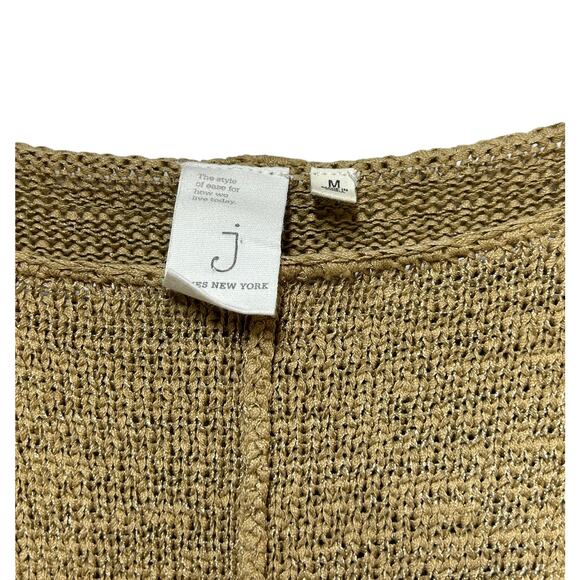 J Jones New York Sweater Top‎ Tunic Brown/Tan Size Medium - Picture 4 of 6